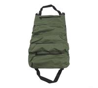 Bolsa de herramientas de tela Oxford: almacenamiento enrollable al aire libre con múltiples bolsillos para camping, carpintería y electricista - Organizador plegable para herramientas y accesorios
