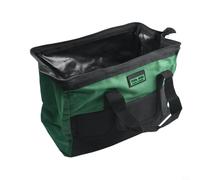 Bolsa de herramientas de tela Oxford con múltiples bolsillos para electricistas con refuerzo y diseño de espacio optimizado para tareas diarias de transporte de herramientas (16 pulgadas)