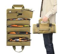 Bolsa de herramientas enrollable mágica de 4 bolsillos: compacta y duradera, con 2 bolsillos extraíbles | Ideal para bricolaje y taller | para hombres, papás, esposos, novios y abuelos