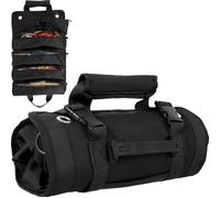 Bolsa de herramientas enrollable mágica de 4 bolsillos: compacta y duradera, con 2 bolsillos extraíbles | Ideal para bricolaje y taller | para hombres, papás, esposos, novios y abuelos