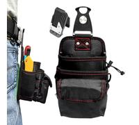 Bolsa de herramientas giratorias, bolsa de prevención de gotas, bolsa de herramientas de cintura, correa de cintura ajustable, diseño de bolsillo múltiple, 15x13x22cm para mantenimiento de la construc