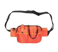 Bolsa de herramientas impermeable con correa ajustable y compartimentos espaciosos diseñados para profesionales de la salud y organización de suministros (naranja)