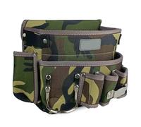 Bolsa de herramientas multifuncional a prueba de salpicaduras, múltiples bolsillos, para técnico y electricista con soporte ajustable para cinturón