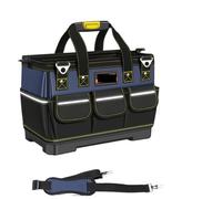 Bolsa De Herramientas Multifuncional Lona Oxford Gran Capacidad, Impermeable, Resistente Al Desgaste, For Reparación Y Almacenamiento, For Electricista Mochila de Herramientas(18inch)