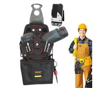 Bolsa de herramientas para cinturón, bolsa magnética de almacenamiento de herramientas, bolsa de tornillo para taladro eléctrico, organizador de electricista antiarañazos para obras de construcción