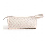 Bolsa de herramientas para el cabello, bolsa de viaje acolchada para herramientas para el cabello con patrón de lazo, estuche de almacenamiento para rizador plano, organizador y accesorios