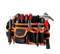 Bolsa de herramientas para electricista, bolsa de cintura, soporte de almacenamiento para cinturón, organizador, kits de herramientas de jardín, paquetes de cintura, tela Oxford, tipo D