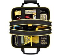 Bolsa de herramientas para kit de comprobador de cables Klein Tools VDV501 | Bolsa de herramientas de 5 capas, para probadores VDV500-705, VDV501-851, VDV500-123,80072 RJ45, sondas de trazador
