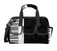 Bolsa de herramientas para llaves de piano de música, bolsa de herramientas multifunción, organizador de herramientas, bolso de mano para electricistas, comerciantes, con correa para el hombro, bolsas