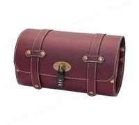Bolsa de Herramientas para Motocicleta Cruiser, con Forma de Barril, para Manillar de Horquilla Delantera, alforjas Negras, alforjas para Motocicleta, alforjas, Herramientas (BN)