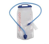 Bolsa de hidratación portátil de 2 L con apertura de boca ancha y sello a prueba de fugas, incluye válvula de mordida de flujo rápido con cubierta antipolvo para actividades al aire libre