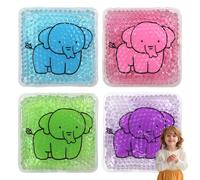 Bolsa de hielo de gel para niños, bolsa de hielo Boo Boos, bonita bolsa de hielo para almuerzo, elefante, lindas cuentas de gel para el calor y el frío, para la fiebre de los niños, alivio del dolor