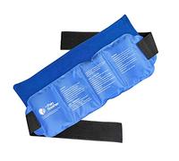 The Pain Soother Gel reutilizable para alivio de la terapia de calor y frío para lesiones, artritis, gel extra para un alivio más duradero - 6 pulgadas x 17 pulgadas - Se estira hasta 50 pulgadas - 4 secciones - apto para FSA o HSA