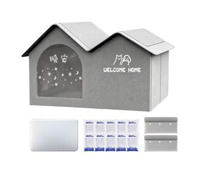 Bolsa de hielo de refrigeración para casa de gatos, reducción de temperatura a prueba de fugas, dispositivo compacto de 17.72 x 13.78 x 14.57 pulgadas con característica, herramienta de refugio para