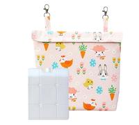 Bolsa De Hielo Para Mascotas | Compresa Fría para Conejo - Funda Lavable, Accesorio de Enfriamiento para Animales Pequeños Hurón Chinchilla Uso Interior y Exterior