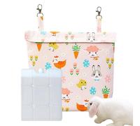 Bolsa de hielo para mascotas, paquete frío de conejo, suministros de refrigeración para mascotas, bolsa lavable para el hogar, verano, al aire libre, chinchilla, jaula, hurón