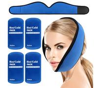Bolsa de Hielo para Muelas del Juicio, 4-Pack Bolsas de Gel Reutilizable Frío Calor, Compresas de Refrigeración para Mandíbula, Terapia de Frío y Calor para Aliviar el Dolor de Muelas, Cara, Cabeza