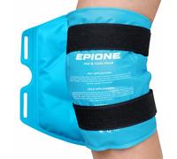 Boston Tech EPIONE bolsa de gel frío y calor 27 x 35 centímetros para rodilla - compresa reutilizable rodillera con correas ajustables y funda suave alivio del dolor hinchazón y recuperación muscular