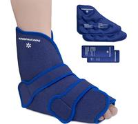Bolsa de hielo para tobillo y pie para aliviar el dolor, compresas frías de gel reutilizables para lesiones, hinchazón, tendinitis de Aquiles, fascitis plantar, esguinces de tobillos y talones,