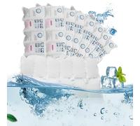 Bolsa de hielo para transporte de alimentos de larga duración, congelador y bolsas secas reutilizables, 96 compartimentos