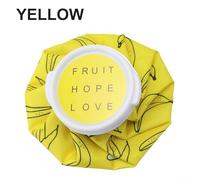 Bolsa de hielo reutilizable a prueba de fugas para uso de compresas frías y calientes en terapia física para dolores de cabeza y dolor muscular de manera eficaz (amarillo)