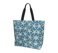 Bolsa de hombro con diseño de águila de cabeza blanca, bolsa organizadora para viajes, viajes de negocios y viajes a la playa, Lana costera de estrellas de mar, Talla única