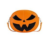 Bolsa de hombro con diseño de calabaza de Halloween, bolso cruzado con temática de Halloween, monedero para teléfono para mujeres y niñas, citas, trabajo, mochila temática divertida cruzada de