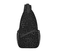 Bolsa de hombro creativa con estampado de pollo de dibujos animados, mochila cruzada, bolsa de pecho, mochila para mujeres y hombres, viajes, senderismo, Química de ciencia abstracta, Talla única