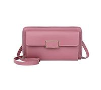 Bolsa de hombro cuadrada pequeña para mujer, bolsa de mensajero para teléfono móvil, bolsa de mensajero para hombres negros (rojo sandía, talla única)