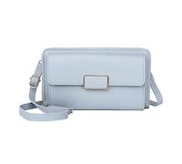 Bolsa de hombro cuadrada pequeña para mujer, bolsa de mensajero para teléfono móvil, bolsa de mensajero para hombres negros (azul, talla única)