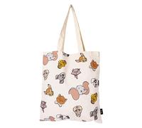 Bolsa de Hombro de Disney - Elaborada 100% en Algodón - 37 x 40 cm - Bolsa de Tela con Asas Largas - Diseño Impreso en Loneta - Producto Original Diseñado en España