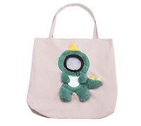 Bolsa de hombro de lona para mascotas: bolsa de hombro portátil para gatos con agujero ajustable para viajar y acampar