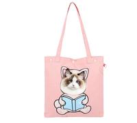 Bolsa de hombro de lona para mascotas, portátil, para gatos, bolsa de hombro para salir de compras al aire libre, camping, suministros para mascotas