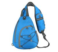 Bolsa de hombro de poliéster para deportes, ciclismo, ocio, viajes, montañismo, azul real