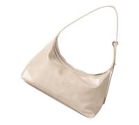 Bolsa de hombro de poliuretano de inspiración vintage, ligera, correa ajustable, espaciosos compartimentos para mujer, esencial diario, práctica bolsa de trabajo, albaricoque, One Size