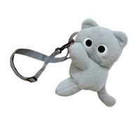 Bolsa de hombro flexible de juguete que combina características complementarias y uso práctico, ideal para padres, mujeres y niñas, bolsa cruzada de peluche de gran capacidad, Gris, Belleza masiva