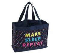Bolsa de hombro Hobby Gift Craft Bag con eslogan bordado: Navy Stars