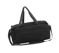 Bolsa de hombro ligera práctica de nailon para gimnasio para viajes cortos de negocios, fitness, viajes con múltiples compartimentos, viajes cortos y deportes, Black, Mass Beauty