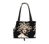 Bolsa de hombro ligera y transpirable para mascotas pequeñas, bolsa de hombro para mascotas con estampado WZYCWB Beautiful Medusa