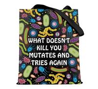 Bolsa de hombro para amantes de la biología, regalo para amantes de la biología, regalo de semana de laboratorio, Tries Again B UK