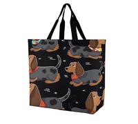 Bolsa De Hombro Para La Compra Amo A Mis Perros Salchichas Bolsas De Playa Reutilizable Bolsas Tote Bag Portátiles Bolso Tote Para Playa Trabajar Viaje