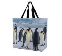 Bolsa De Hombro Para La Compra Pingüinos Bolso Tote Multiusos Shopping Bag Mujere Bolsas Tote Bag Para Regalo Útil Playa Viaje