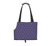Bolsa de hombro para mascotas con estampado de mansión embrujada, 26 x 34 cm, ligera, transpirable, bolsa de viaje para mascotas de fin de semana