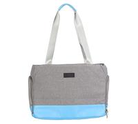 Bolsa de Hombro para Mascotas, transportador de Viaje Impermeable y Transpirable con Malla en Tres Lados y Fondo rígido y Suave para Gatos, Perros y Conejos; transportador (Azul)