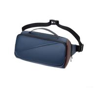 Bolsa de hombro protectora de poliuretano para MSI Claw 8 AI+ (azul con | Múltiples bolsillos, sostiene la consola y el cargador, interior organizado, para una construcción duradera de poliuretano