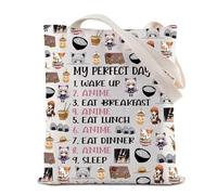 Bolsa de hombro reutilizable Otaku para amantes del anime, bolsa de compras de comestibles, bolsa de hombro, Bolsa de anime, 35*40cm
