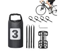 Bolsa de horquilla para bicicleta, bolsa de horquilla delantera, mochila portátil para bicicleta, resistente bolsa delantera para bicicleta, bolsa para portaequipajes, bolsa impermeable para horquilla