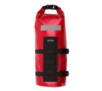 Bolsa de horquilla para bicicleta Zefal Z Adventure Dry Bag roja de 6 litros (di