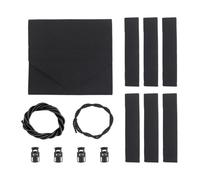 Bolsa de inserción médica con cuerdas elásticas, kits de primeros auxilios tácticos para exteriores, Color negro.