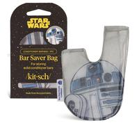 Bolsa de jabn Kitsch x Star Wars R2-D2 - Jabonera de malla patentada para champ y acondicionador en barra - Prolonga su uso y evita que se empa